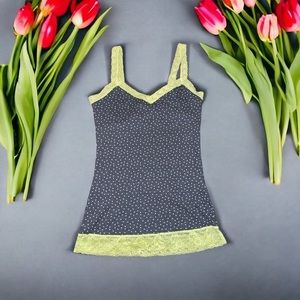 Y2k lace layering cami